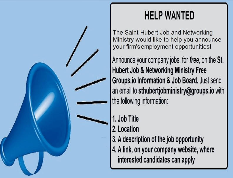 st-hubert-job-networking-ministry-groups.io-marketing-graphic