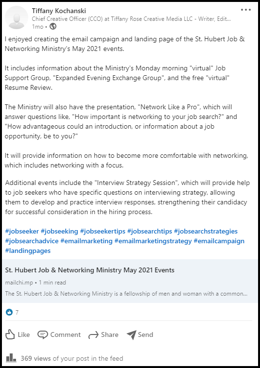 st-hubert-job-networking-ministry-may-2021-events-post