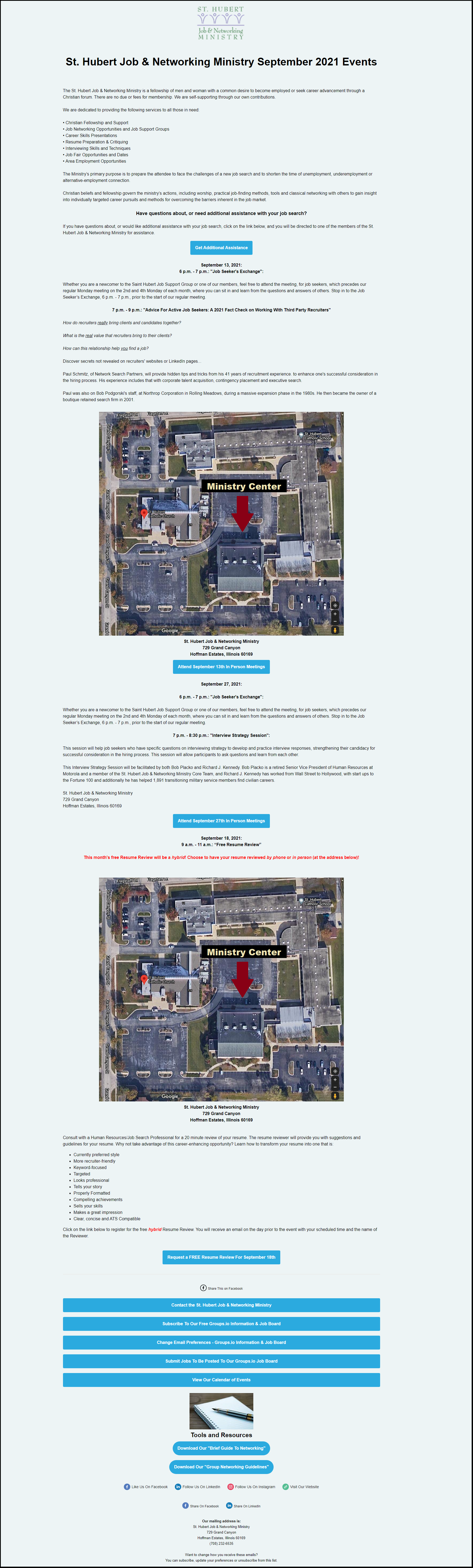 september 2021 events landing page